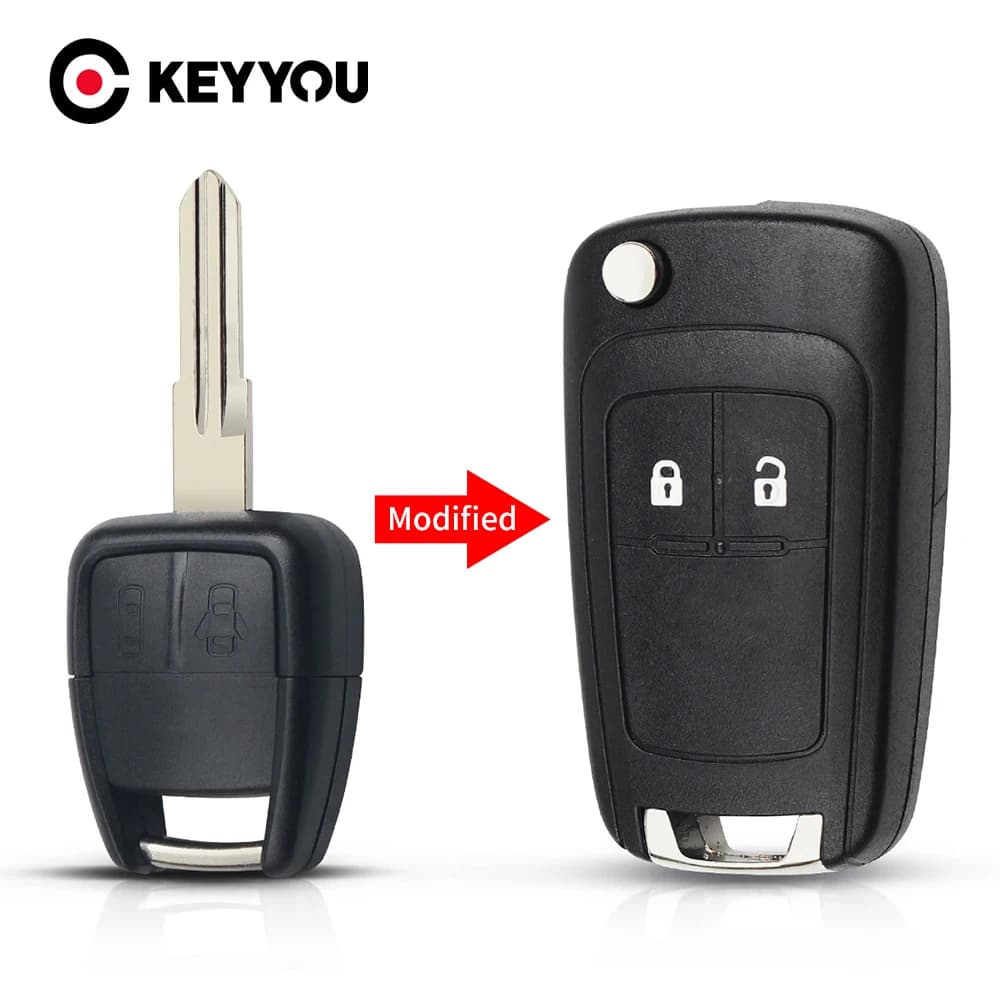 KEYYOU Chiave A Distanza Borsette Per Chevrolet Cruze Aveo 2/3 Bottoni Modificato Flip Pieghevole Custodia Vuota Fob Auto-Styling Lama Sinistra/Destra