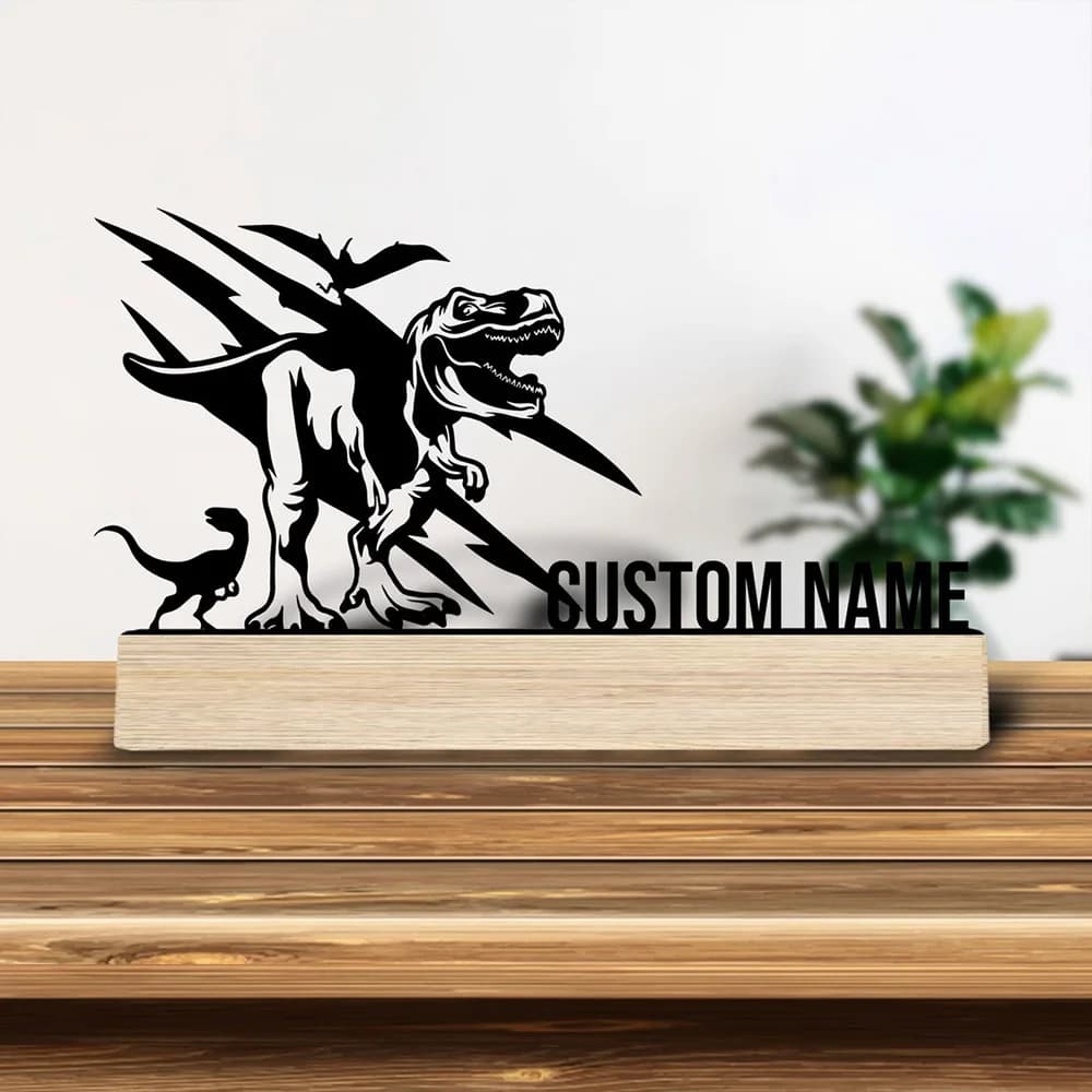 1pc Interesting Desktop Metal Statues Custom Content Equipped with A Wooden Base Housewarming Gift,Metal Ornament Decoration