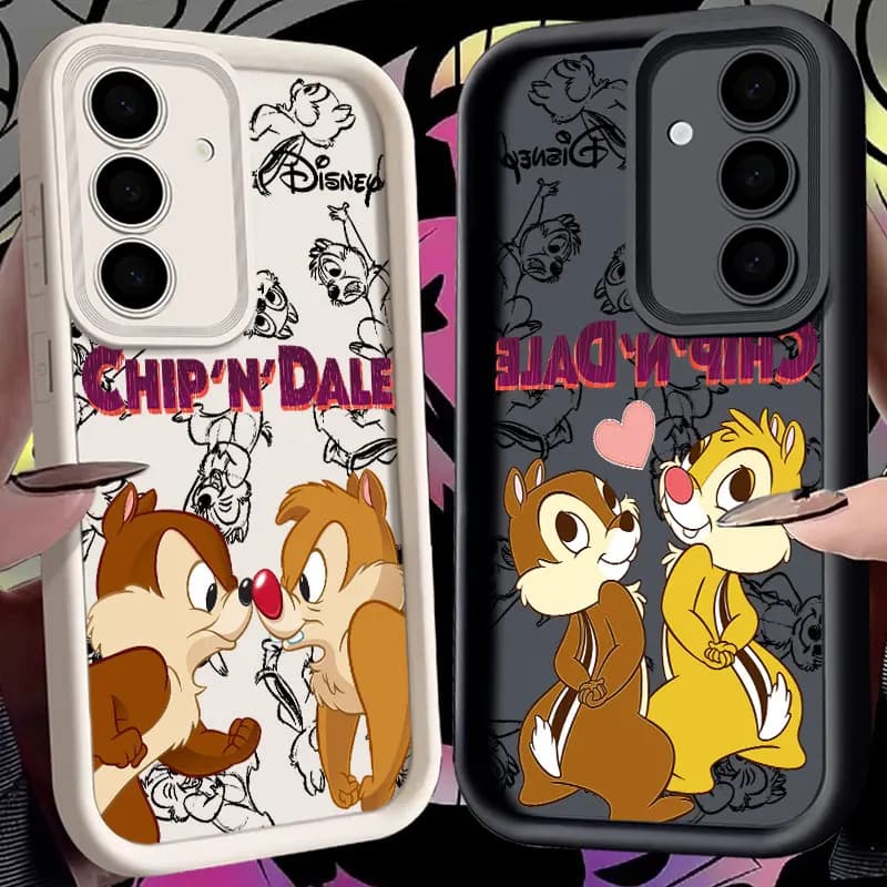 Cover in Silicone Antiurto Chip & Dale per Samsung Galaxy S26 S25 Ultra S24 S23 Plus S22 S21 S20 FE