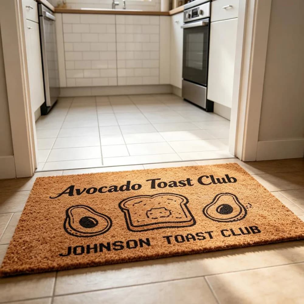 Elegant Style Doormat Dining Area Mat Custom Personalized Non Slip Washable Rug Premium Father's Day Gift For Family Dad