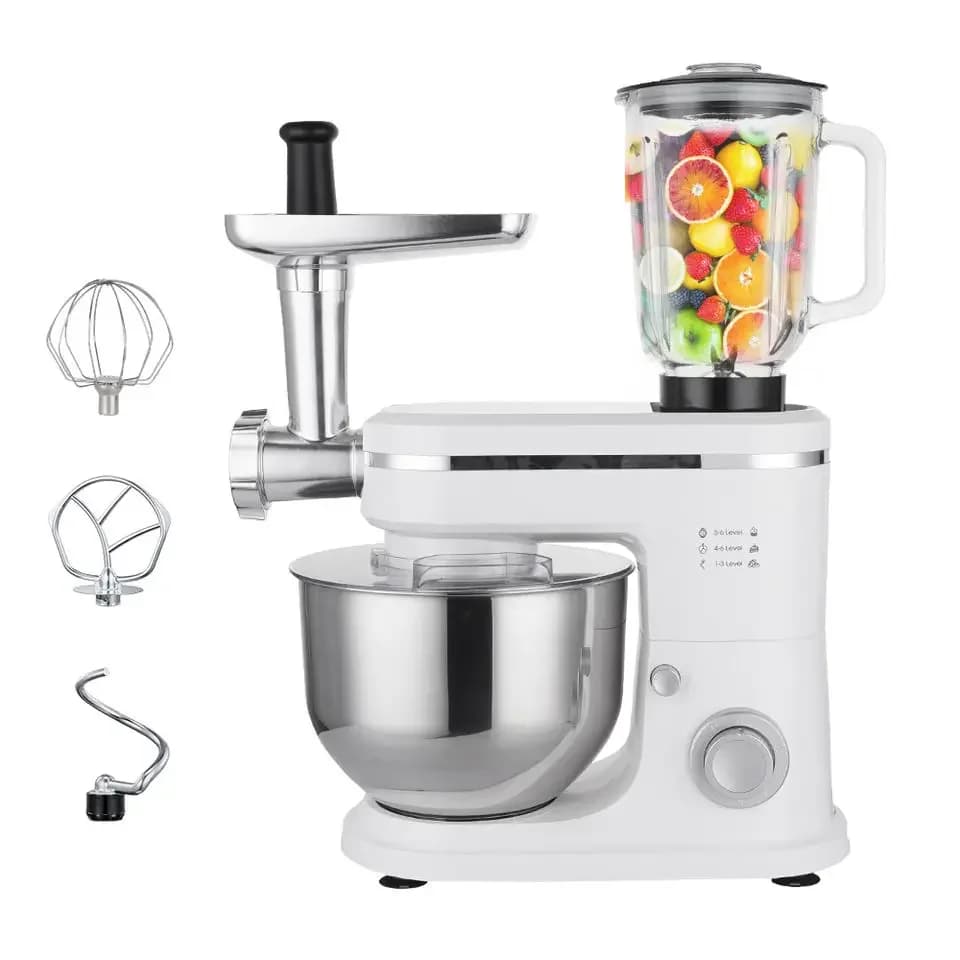 1500W6L SUPPORT MEASUREr mixer 3 in 1 with tritacarne Mixer for kitchens Food mixer