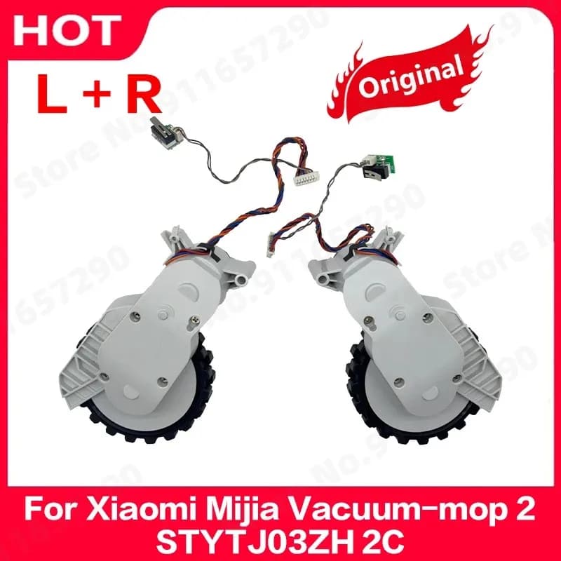 Left and Right Wheels Parts For Xiaomi Mijia Vacuum-mop 2 STYTJ03ZH 2C Robot Vacuum Cleaner Wheel Accessories