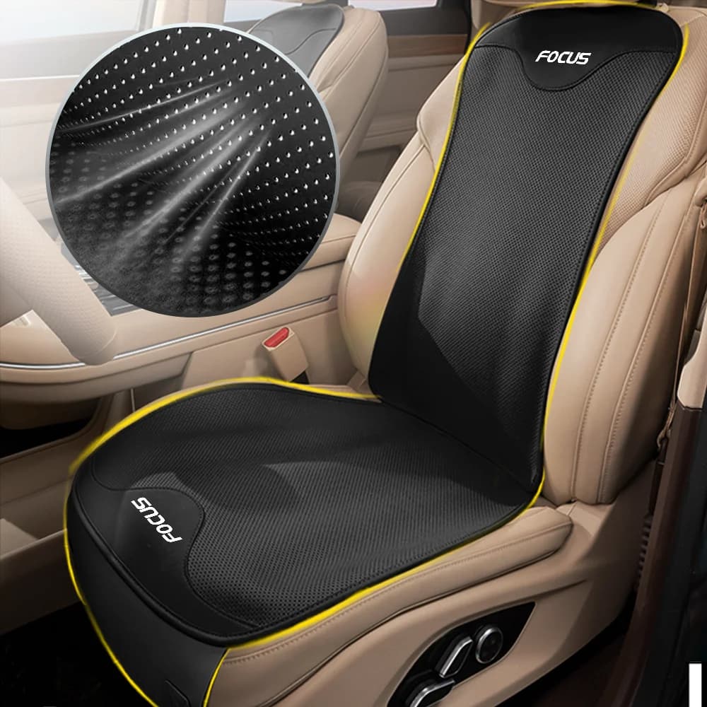 Luxury Leather Car Seat Cover Four Seasons Front/Rear Seat Protector Pad Auto Seat Cushion Mat for Ford Focus MK2 MK3 MK1 MK4 RS