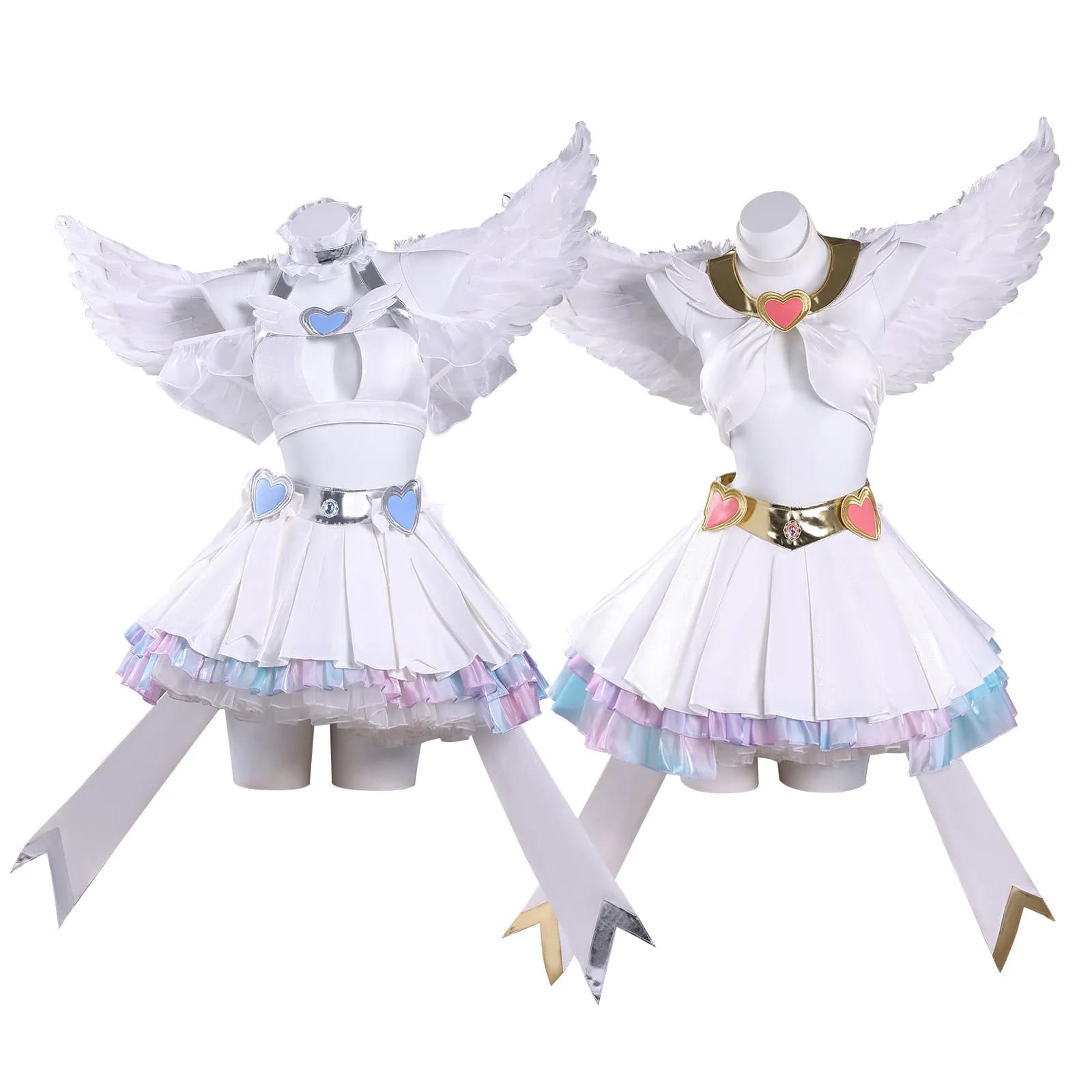 Anime nuova calza collant con reggicalze costume cosplay parrucca gonna ali accessori per capelli orecchini uniforme per donne ragazze