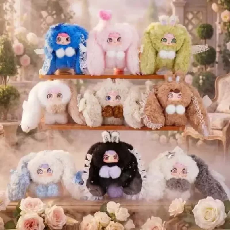 ZazaBB Nuova Serie Cloud Autentica: Blind Box Peluche Coniglio Carino, Ciondolo Imbottito, Giocattolo da Collezione di Tendenza, Regalo di Compleanno per Amici