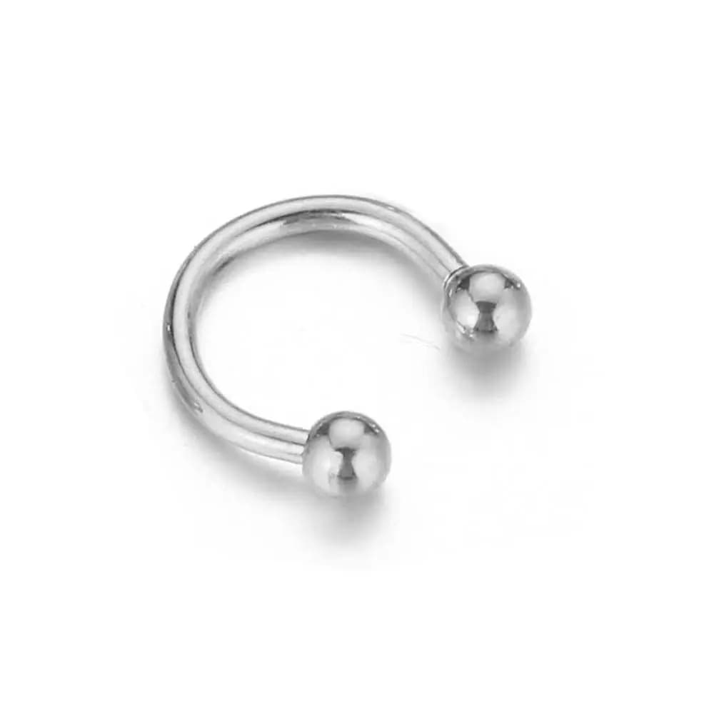 Piercing al Naso a Forma di C in Acciaio Inossidabile per Donne, Anelli per Labbra, Gioielli per Piercing Corporeo