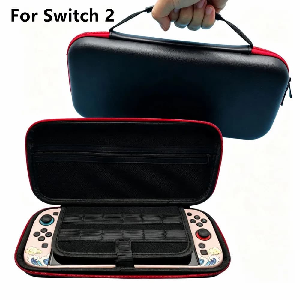 Carrying Case For Nintendo Switch 2, Travel Case -Black, Hard Portable Storage Bag Protective Pouch For Switch 2 Console