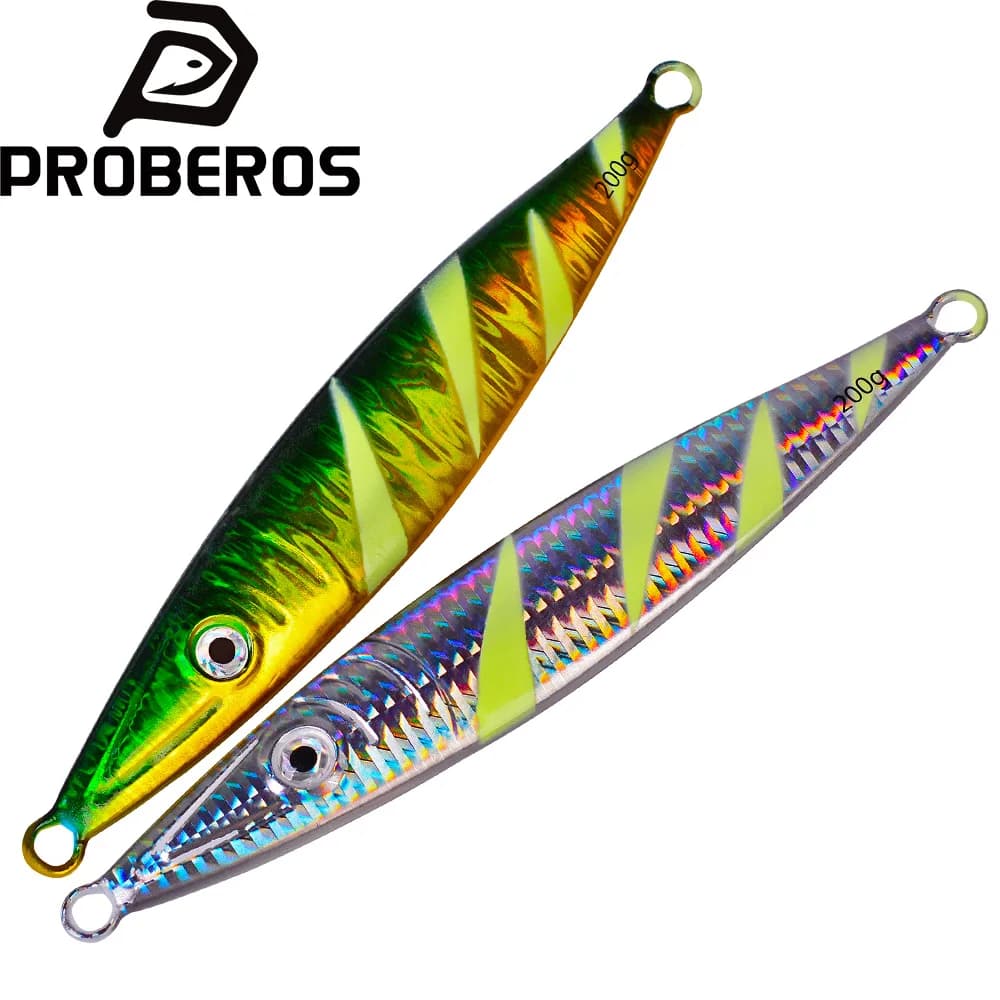 PROBEROS Esche Artificiali a Lenta Affondamento per Lanci Lunghi 60-200g, Jigging, Wobbler Duri, Esche Verticali, Jig da Pesca