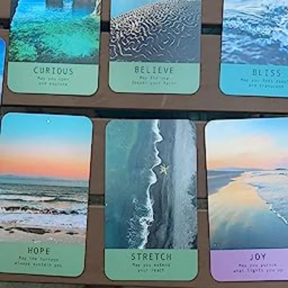Carte Oracle Sea Soul Journeys da 10,3 * 6 cm: collegate con il potere curativo dell'oceano Carte da 48 pezzi
