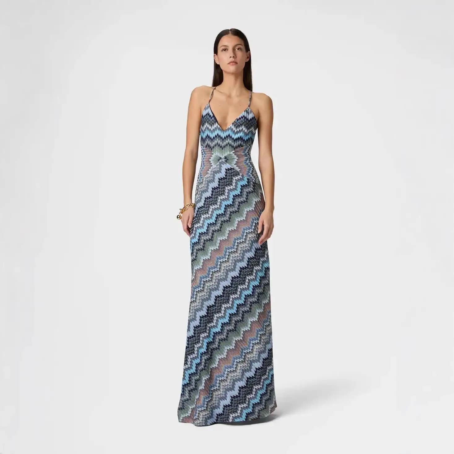 2026 Summer New Women's Resort Style High-End Printed Ruffled Slim-Fit Dress Long Sexy Robe Party Cloth Y2K Lady Summer Dresses