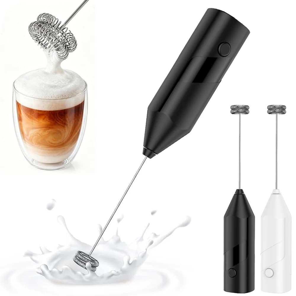 Wireless Milk Frother Mini Electric Egg Beater Stainless Steel Handheld Foam Maker Coffee Milk Mixer For Coffee Cappuccino Cream