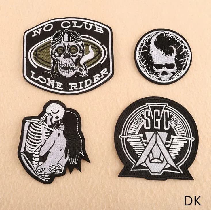 Nuovo arrivo moda emblema ricamato patch ferro sul motivo applique indumento cappello borsa scarpa riparazione decorazione patch accessorio fai da te