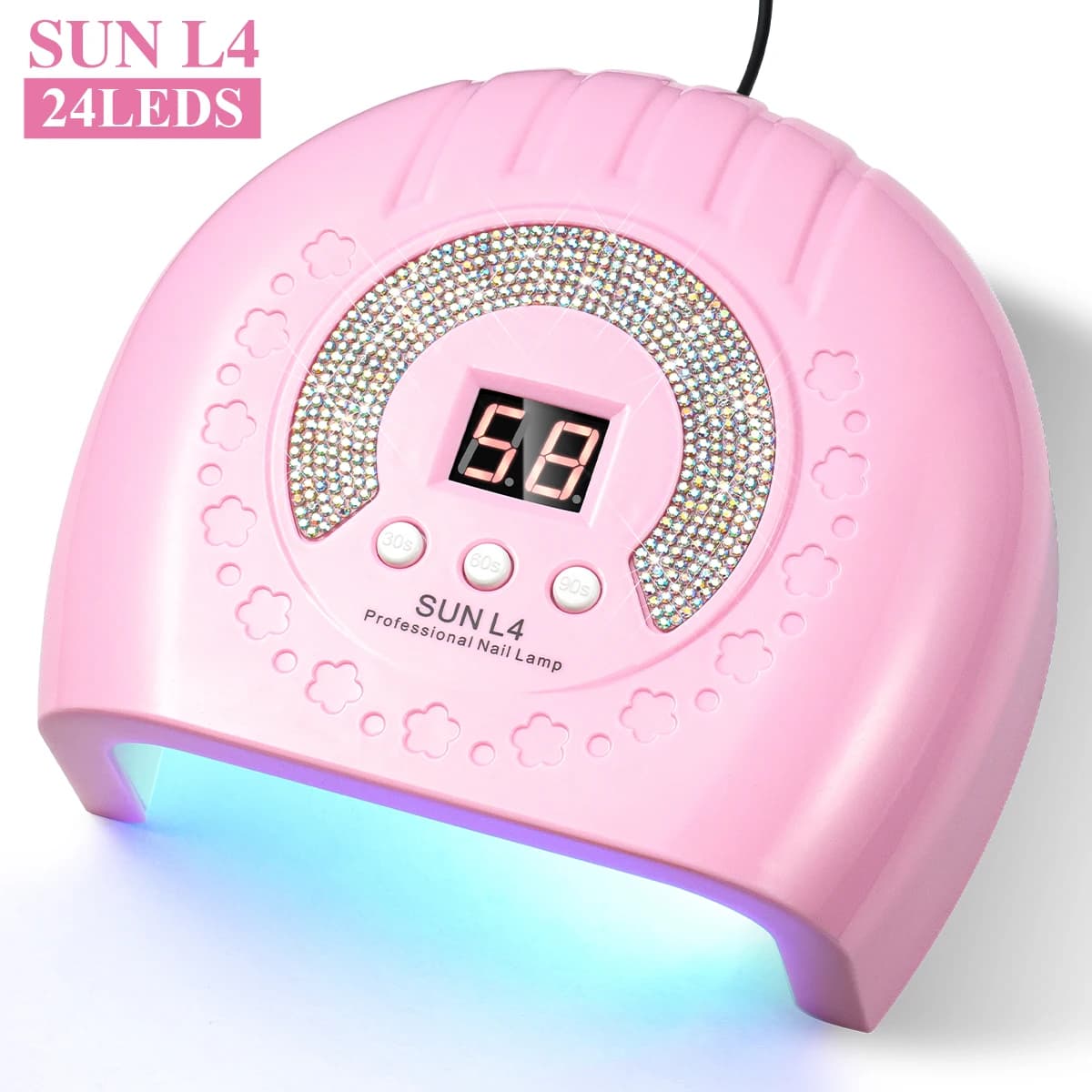 LIMEGIRL UV LED Nail Lamp Professional Gel Curing Nail Lamp with Timer Sensor Flash Diamond Design Dryer for Nail Salon Tools