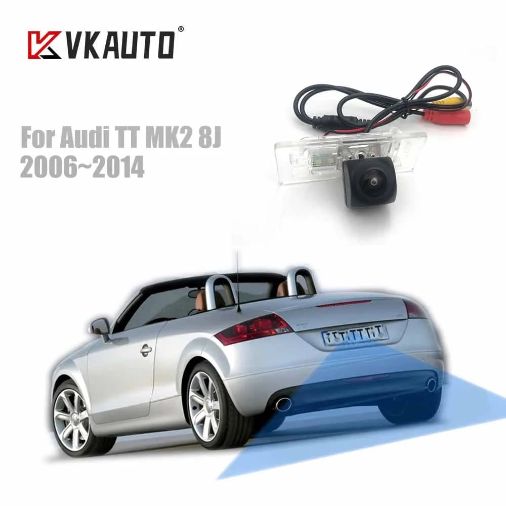 VKAUTO Rear View Camera For Audi TT 8J MK2 2007 2008 2009 2010 2011 2012 2013 2014CCD Night Vision Backup Parking Reverse Camera