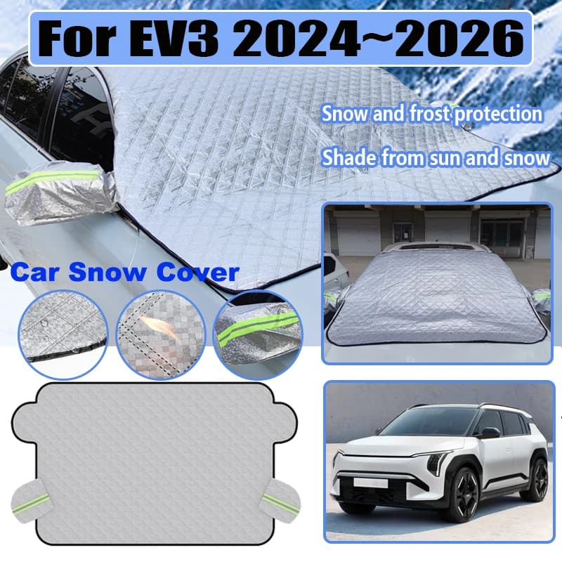 Accessori Auto per Kia EV3 2024 2025 2026 Auto Winter Snow Ice Shield protezione parasole copertura antipioggia per parabrezza completamente avvolta
