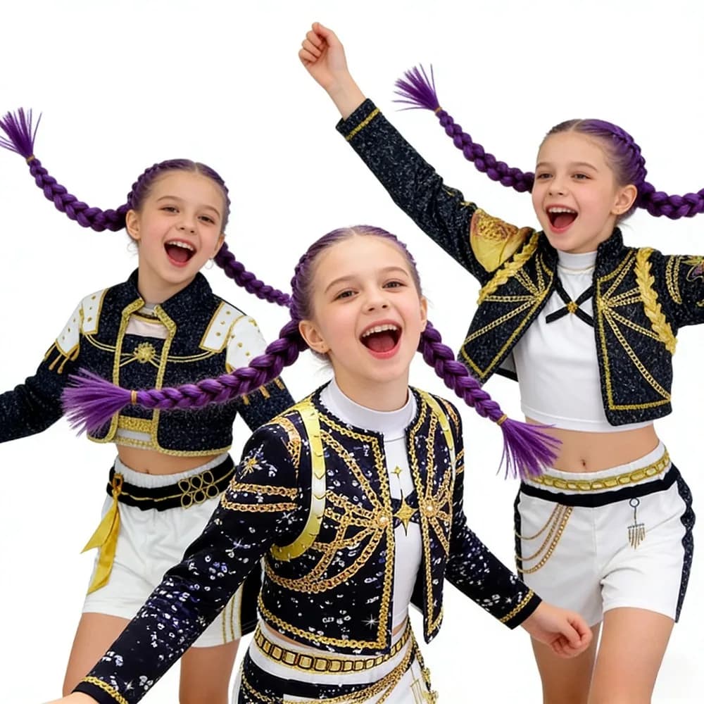 Costume da Guerriero per Natale, Pasqua, Halloween, Set 3 Pezzi, Abbigliamento Cosplay con Parrucca, Outfit per Idol, Star, Anime, Spettacoli Teatrali
