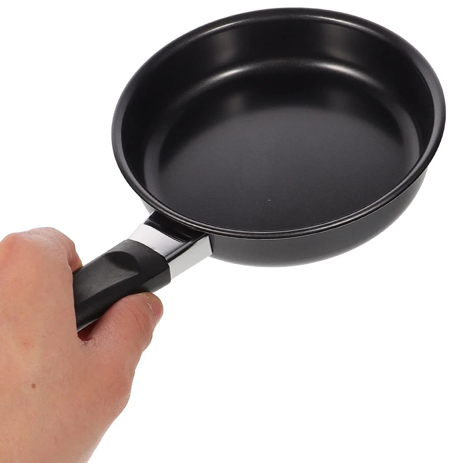 Set di 2 Padelle Antiaderenti Premium in Ferro, Diametro 14 cm, Fondo Piatto, Efficiente per Pancake, Uova, Bistecche, BBQ, Patatine Fritte, Uso Domestico