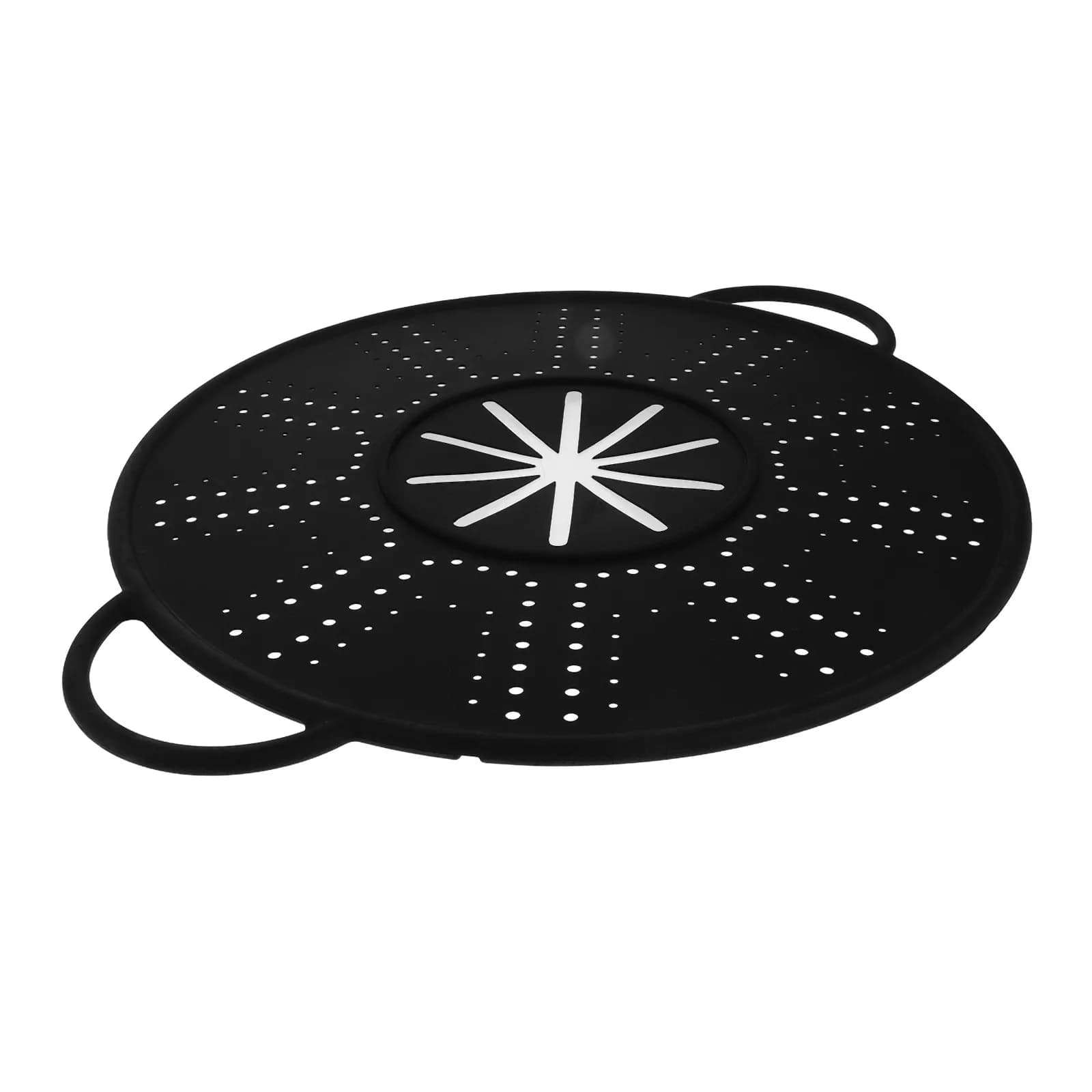 Schermo Antispruzzi in Silicone con Manici su Entrambi i Lati, Isolamento Termico, Protezione Antispruzzo per Padella, Tappetino Raffreddante, Scolapiatti