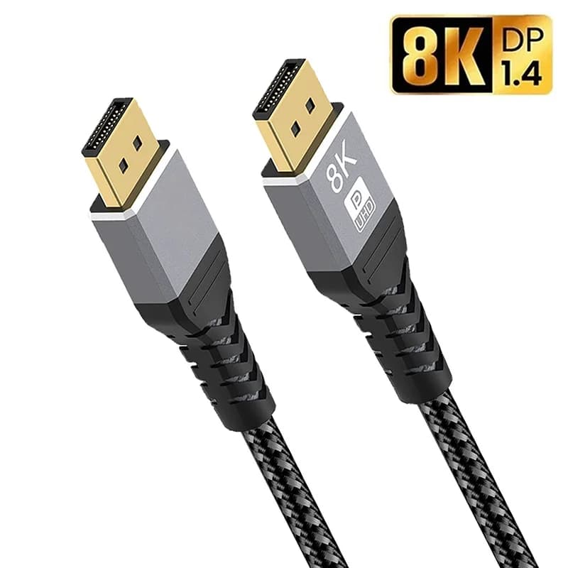 Cavo DisplayPort 4K 144Hz DP 1.4 Display Port Cavo Displayport 2K 240Hz 8K 60Hz per PC Laptop TV Proiettore Cavo audio video