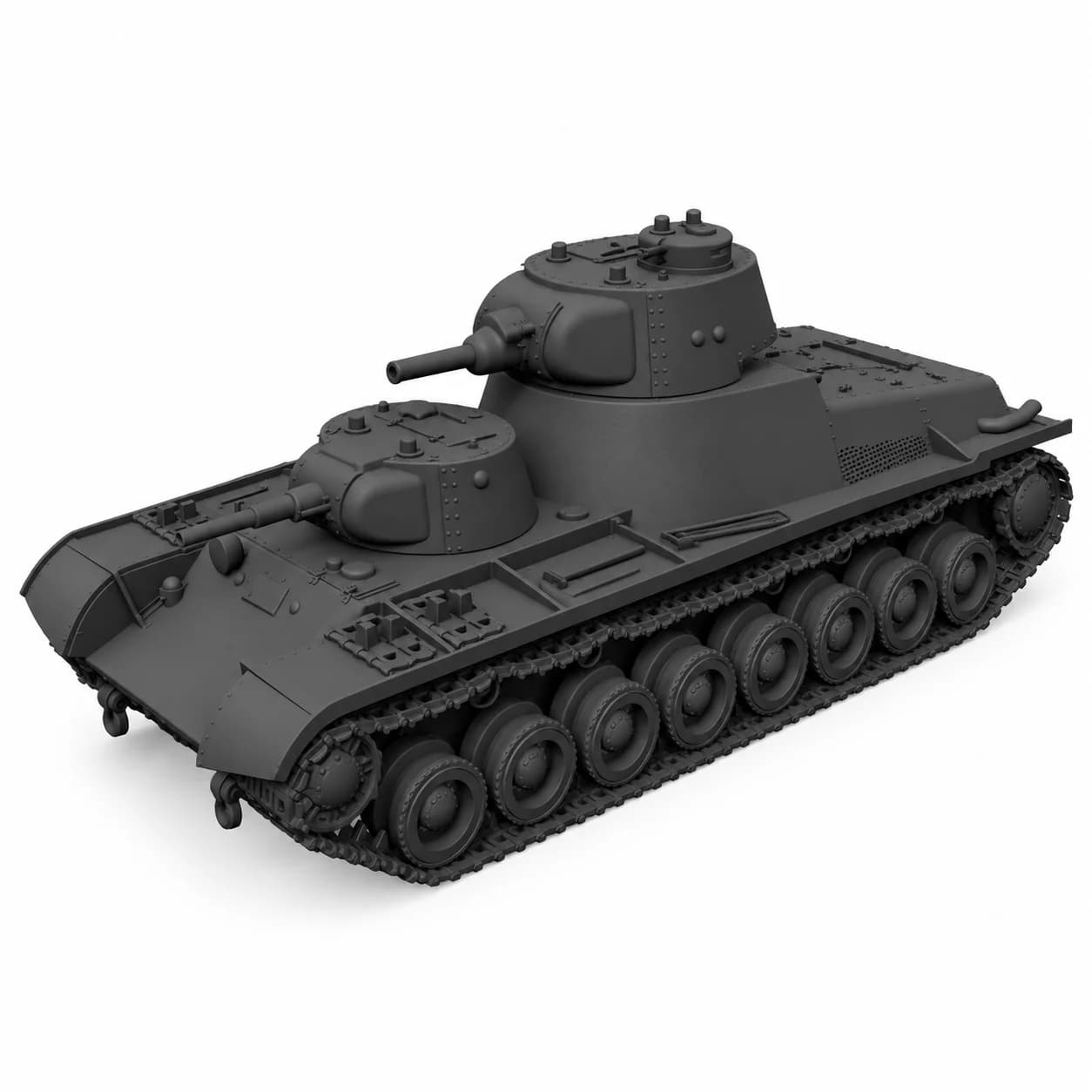 SSMODEL1/72/ 1/100 1/144 1/200 Multi-Scale T-100 Tank Resin Model Kit TSS1440039