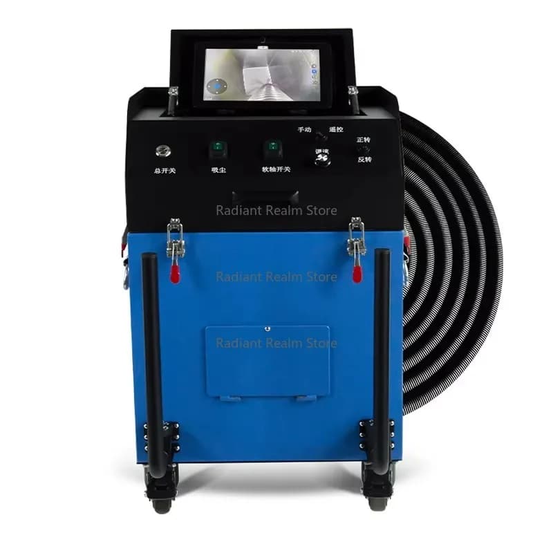 Roto Brush air Conditioning Duct Pipe Cleaning Machine With Brushing & Vacuum & Camera