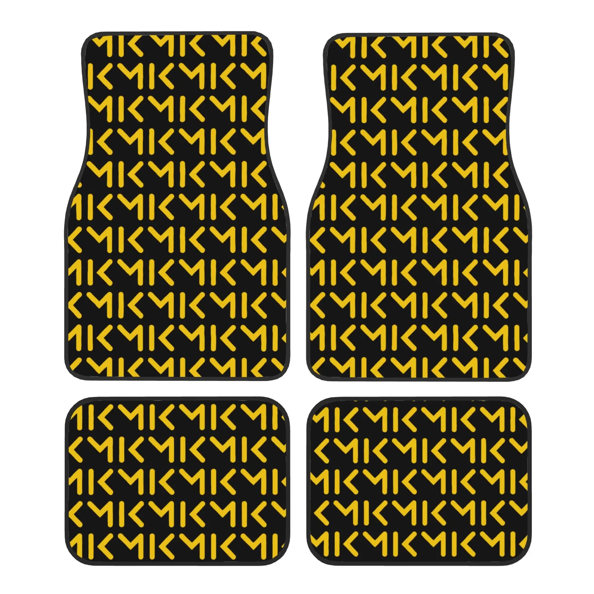 Car Floor Mats 4 Pcs Crystal Velvet Soccer Gift Mbappes Logo Universal Front Rear Foot Mats Rugs Soccer Lover Pieces Auto