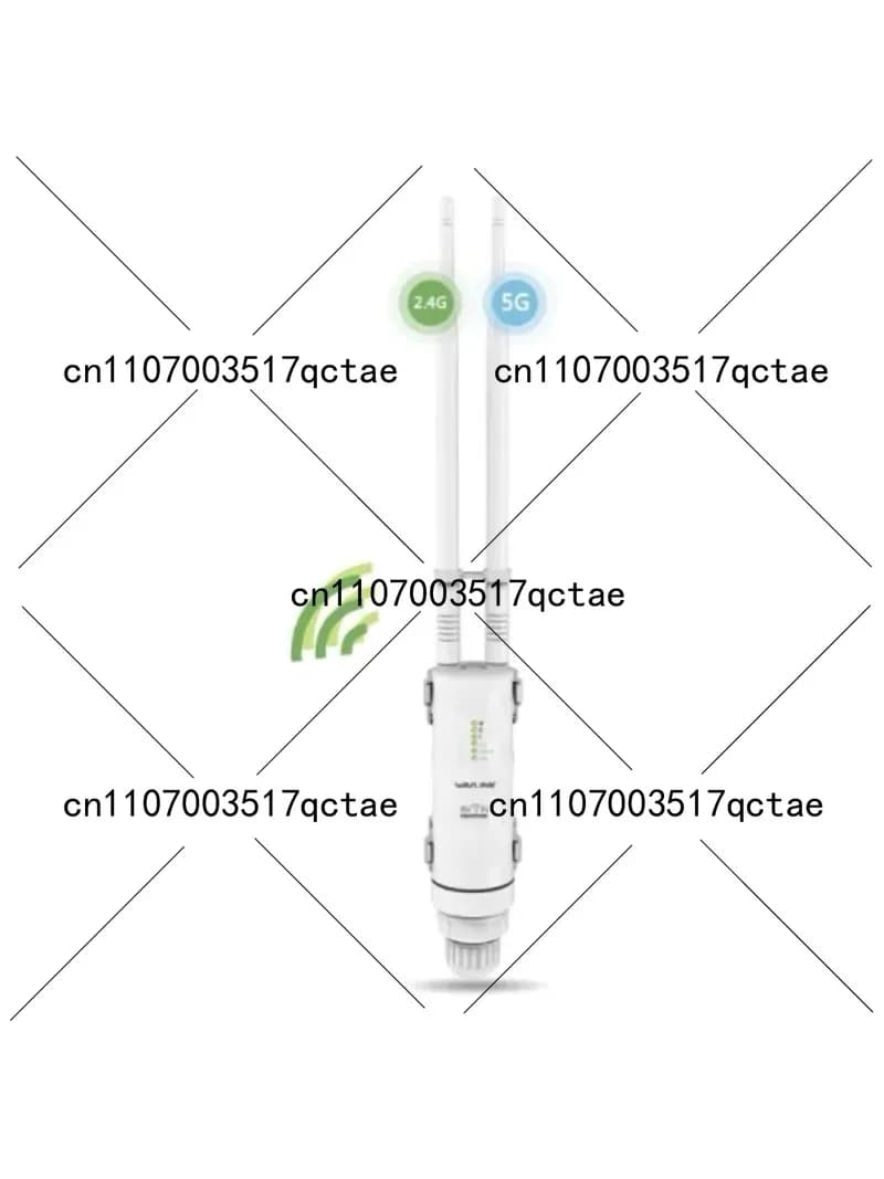 Ripetitore Wireless AC600, Router WiFi da Esterno, Access Point CPE Dual Band 2.4G 5GHz con Antenna 12dBi, PoE