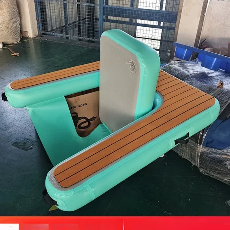 Inflatable Floating Platform for Swimming Pool, Floating Bar, DWF Platform, Water Games Equipment, SUP Mat, Water Motorcycle Floating Platform, Yoga Platform Floating