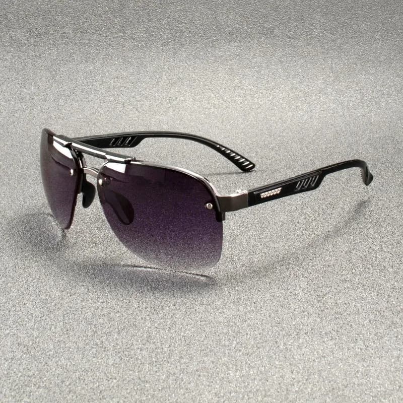 Occhiali da sole vintage con montatura grande da pilota, da donna e da uomo, firmati, classici, a specchio, per la guida, protezione UV400