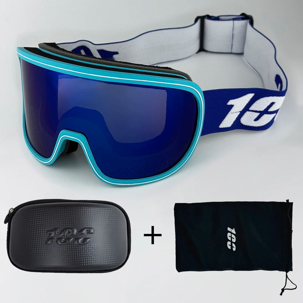 100 Occhiali da sci Occhiali da neve Uomo UV400 Rivestimenti antiappannamento Motoslitta Snowboard Sci Donna Occhiali da sole Sport invernali all'aperto