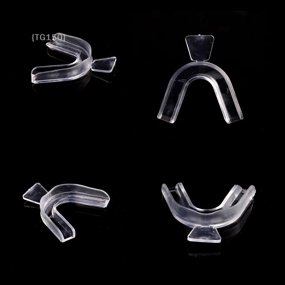 2-piece dental mouthpiece trays – Teeth whitening trays, convenient mouthguards for oral hygiene for domestic use'No'