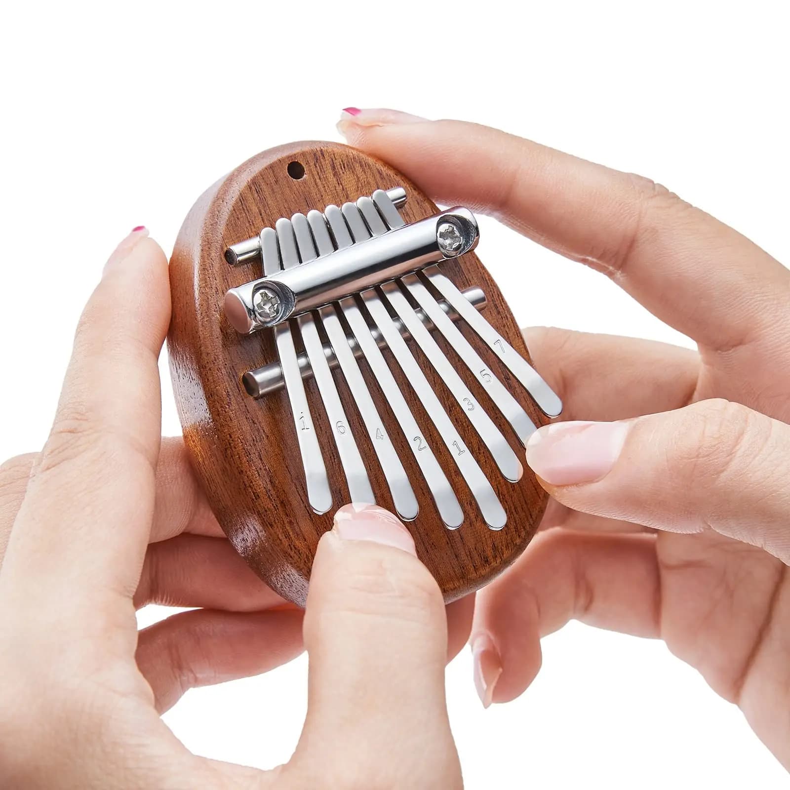 Mini Kalimba 8 tasti Thumb Piano 1 confezione Water Drop Style Cute Instrument Set regalo squisito portatile per bambini