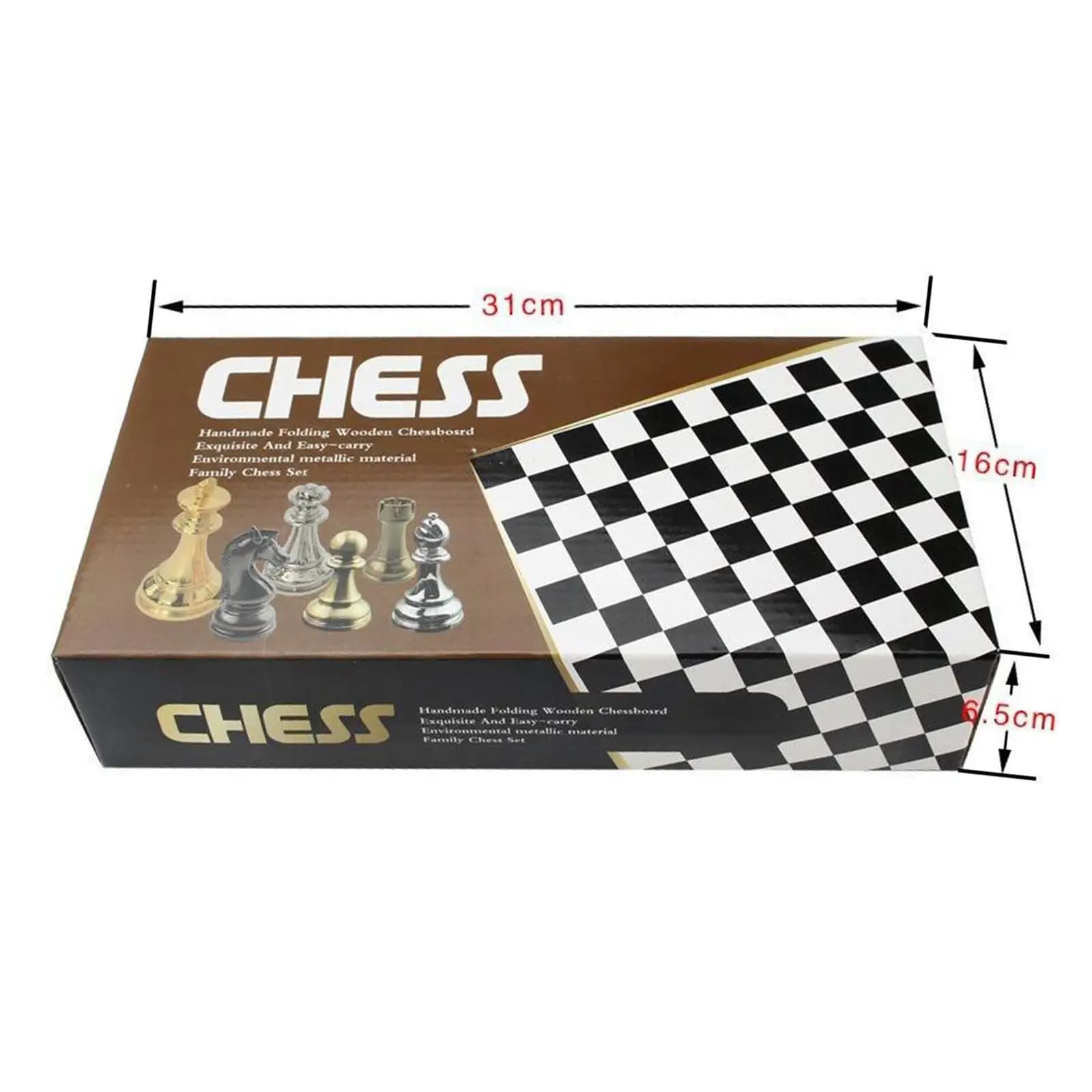 Handcrafted Metal Chess Set 12" Chess Board Board Game Toy for Adults Kids