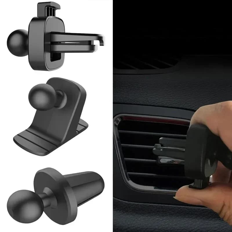 Base universale per supporto per testa a sfera da 17 mm Supporto per cruscotto Supporto per presa d'aria fissa antiscivolo per staffa di supporto per telefono per auto Accessori per auto