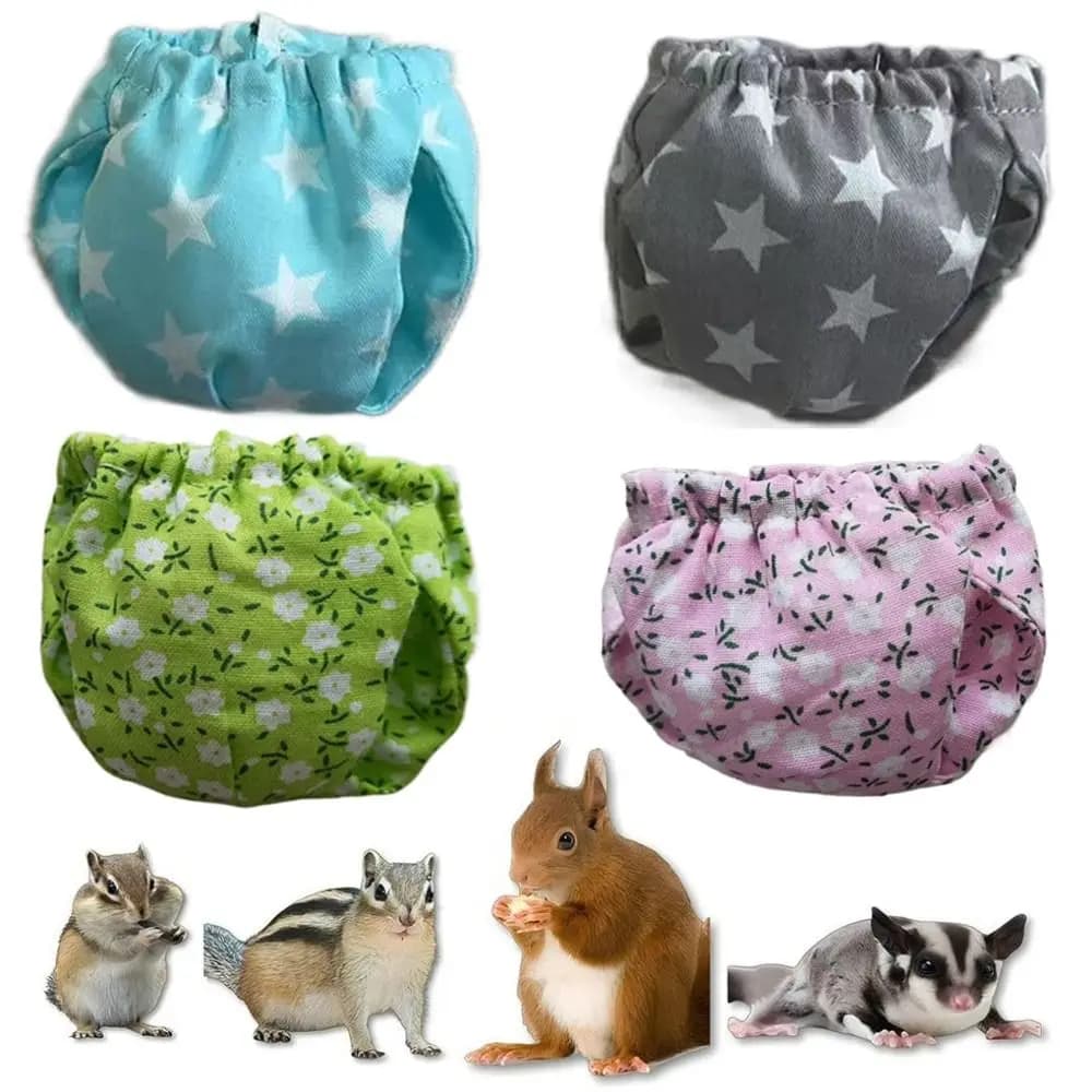 Absorbent Squirrel Diapers Breathable Adjustable Squirrel Underwear Comfortable Flexible Closure Potty Training Underwear