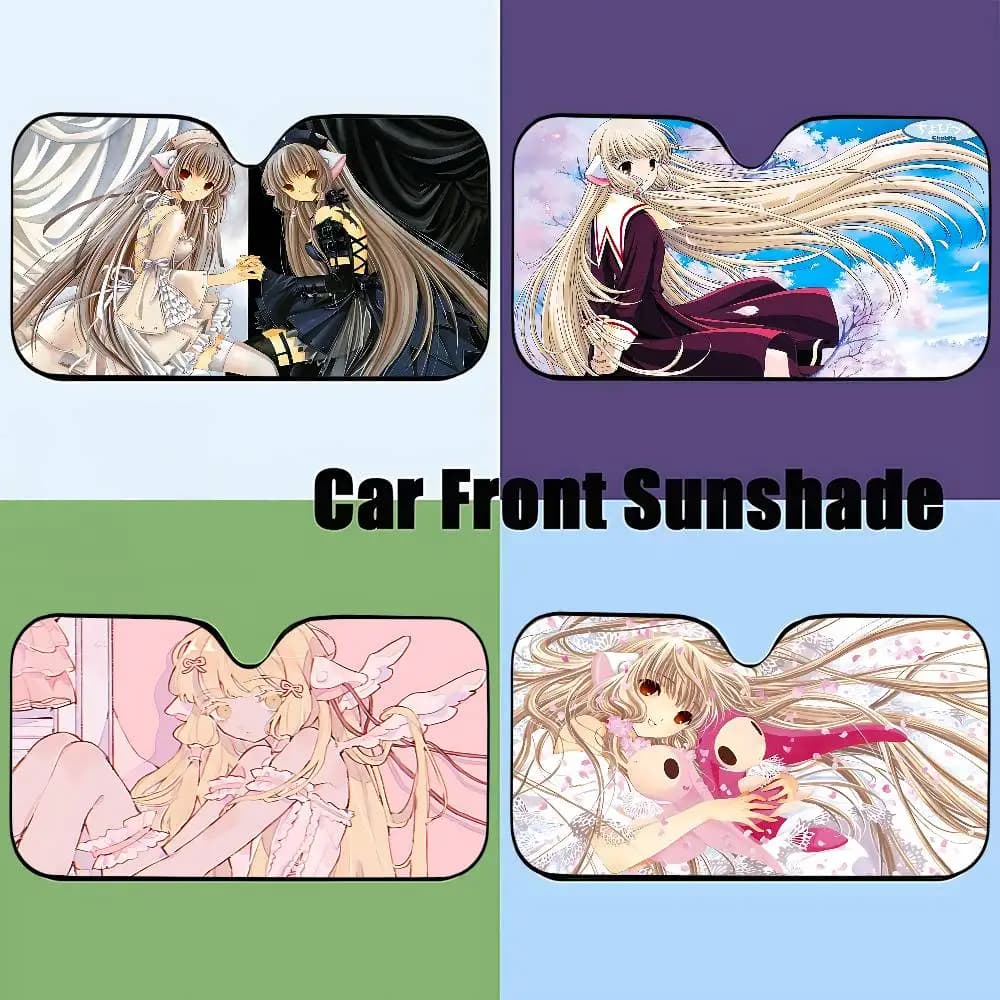 Anime C-chobits Stylish And Trendy Windshield Sunshade, Car Windshield Cover, Car Sunshade Curtain, Car Sun Protection Cover