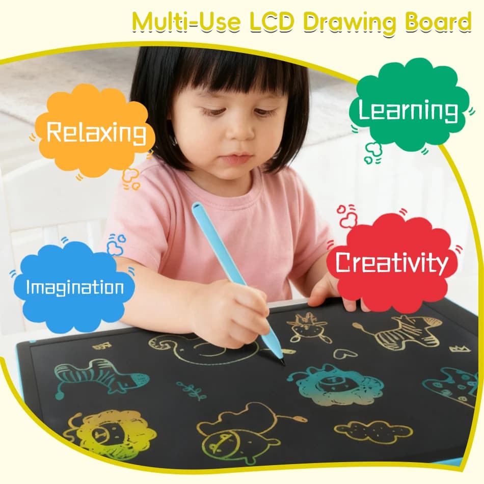 SENNIXIONG Lavagna LCD Cancellabile 8.5/10/12/16 Pollici, Tablet per Disegno e Scrittura, Giocattolo Educativo per Bambini, Regalo per le Vacanze