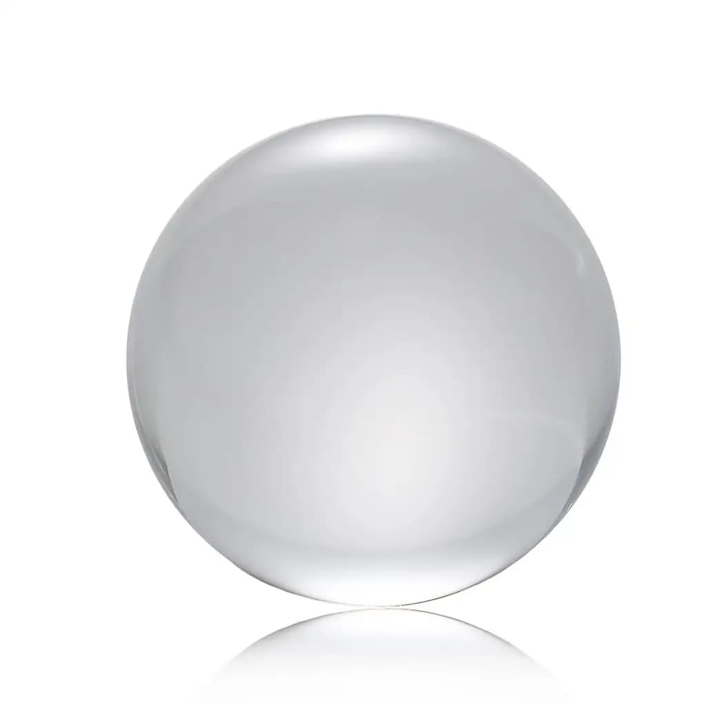 Decorazione da tavolo con sfera di vetro, comodino, palline di cristallo, compleanno 50 mm