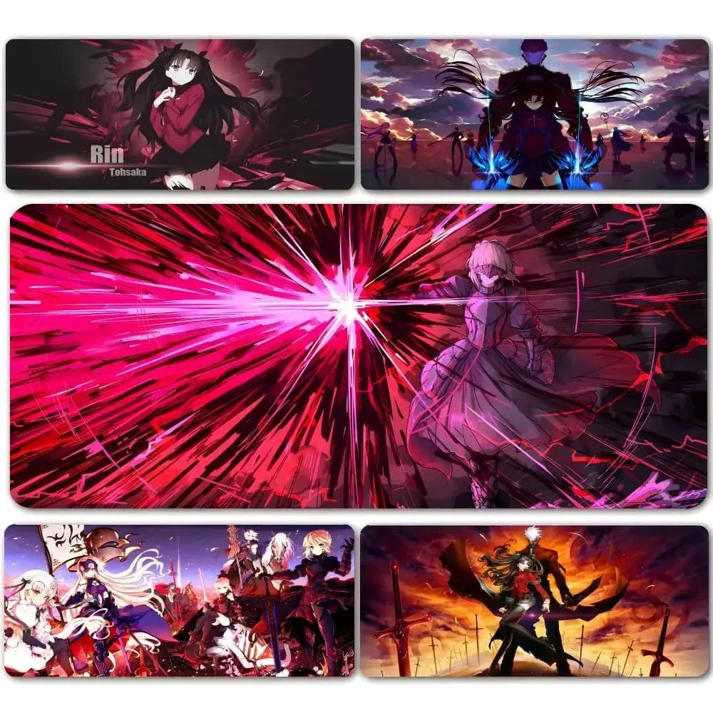 Fate Stay Night Anime Mouse Pad Mousepad Large Gaming Mouse Pad LockEdge Thickened Computer Keyboard Table Desk Mat