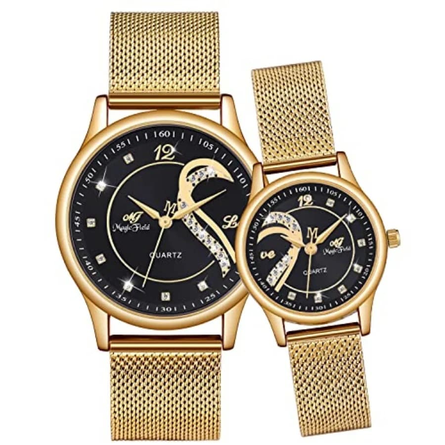 Regali di San Valentino, Orologi per Coppie, Set di Orologi per Lui e Lei, Set Coordinato per Uomo e Donna, Regalo per Matrimonio