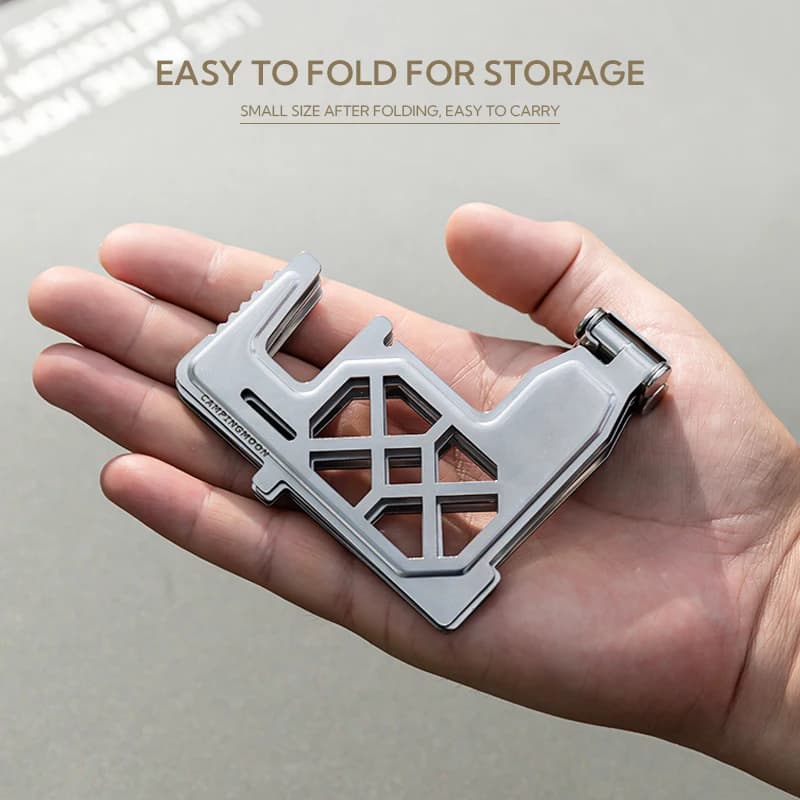 CAMPINGMOON AS-ST Alcohol cooker backpack Rack support Lightweight aluminum alloy folding for camping Hiking Picnic