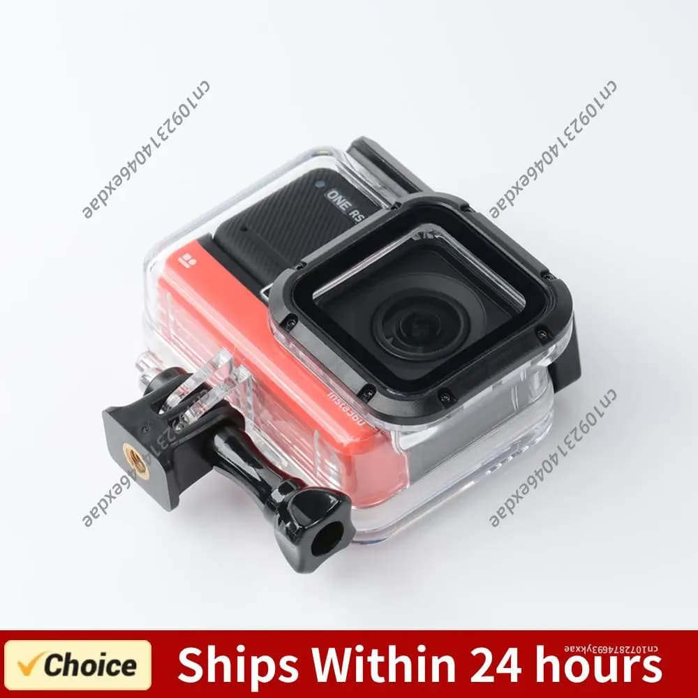 Waterproof Underwater Protective Housing Version Overview Support Snorkeling 60m for Insta360 One RS 4K Action Camera
