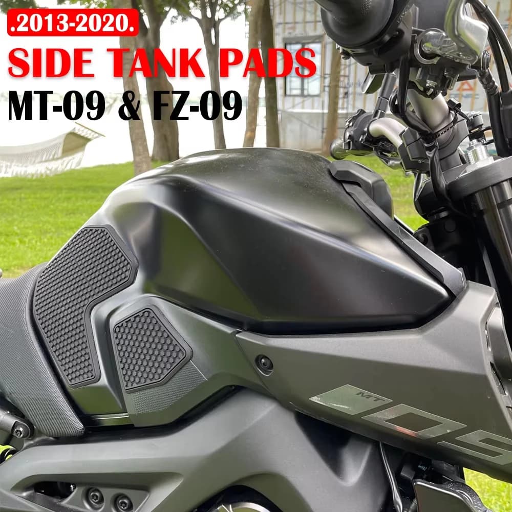 2019 2020 FZ09 Moto Serbatoio Trazione Pad Lato Gas Ginocchio Grip Protettiva Per YAMAHA FZ 09 MT 09 MT09 Adesivo Protector 2013 -