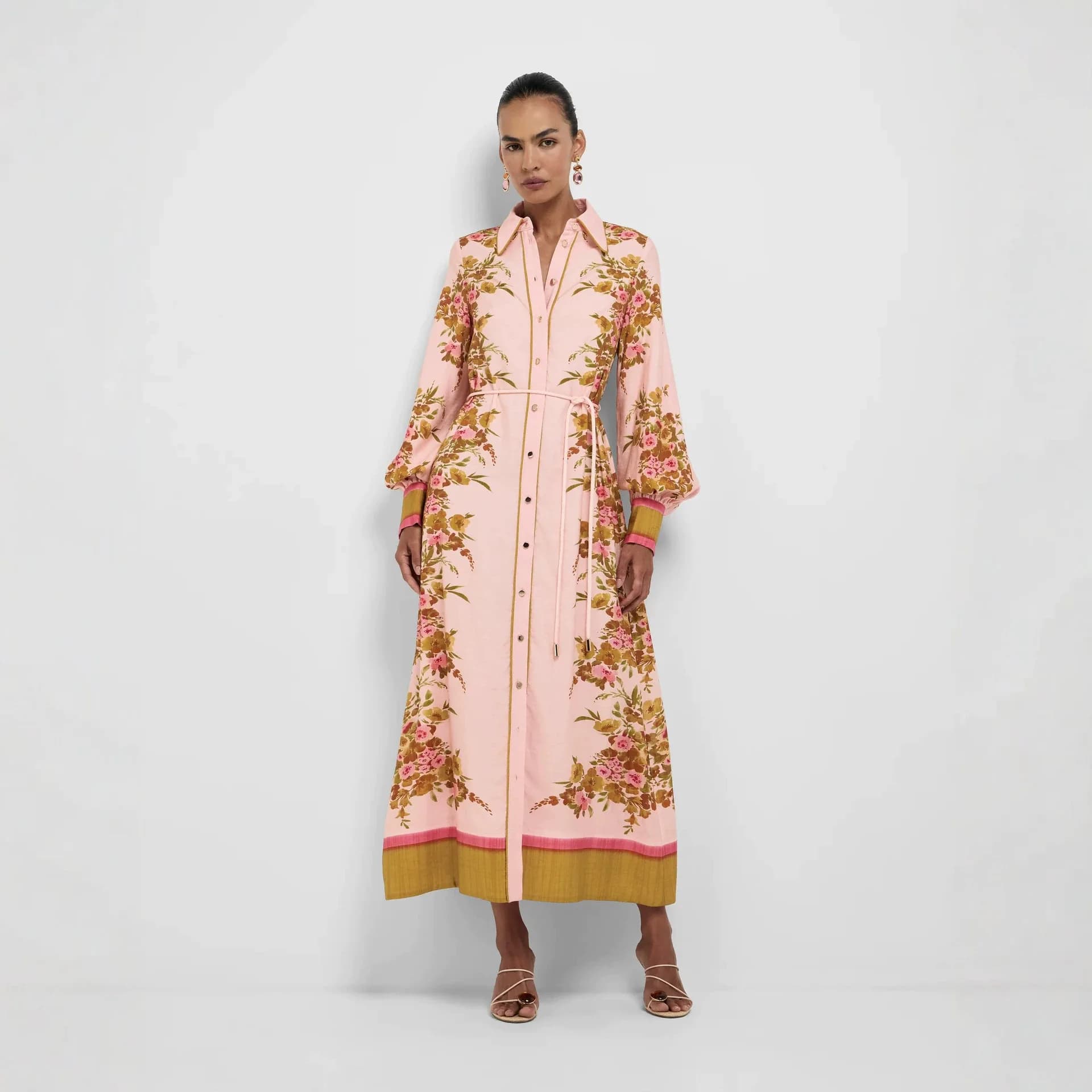 2026 New Temperament Fashion Casual Skinny Lapel Long Sleeve Dress