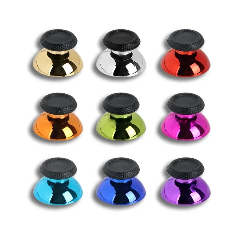 Joystick analogico 3D Placcatura in plastica Colori Thumb Stick Grip Cap Pulsante Riparazione Thumbstick Custodia per controller Sony Dualsense 5 PS5