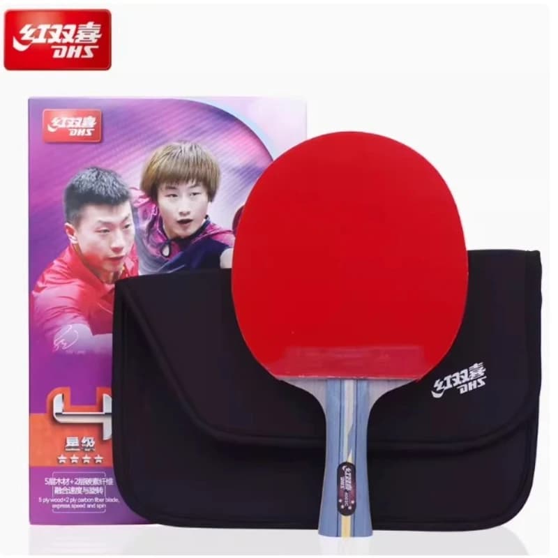 DHS Hurricane Racchetta da ping pong R4002C 5 Legno 2 ALC Professionale Ping Pong Paddle Racchetta Bat Racchette da tennis Sport Raquete