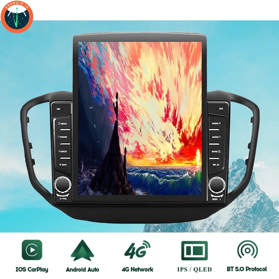 Android 14 8G + 128G Navigazione GPS per auto Radio Audio Video Lettore multimediale per Chery Tiggo 5 2014 2016 2018 DVD Cassette Carplay