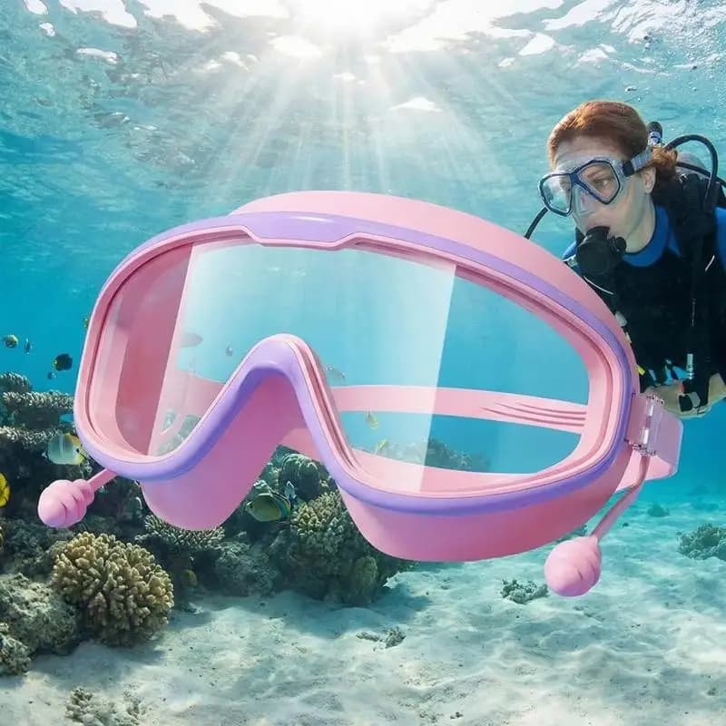1PC Children's Swim Goggles Boys And Girls Multi-color To Choose Kids Swimming Goggles Big Frame HD View Anti-fog Waterproof