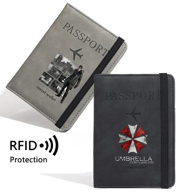 Resident Evil Passport Holder for Travel Essentials Passport Wallet Cover Case Travel Accessories,Passport Book Holders Gift
