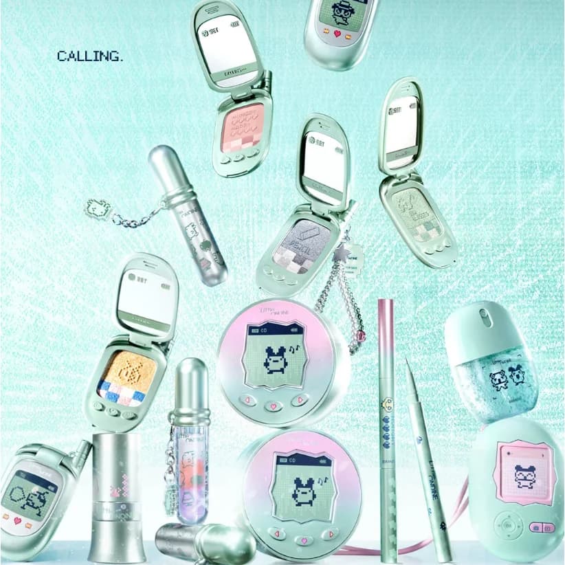 Little Ondine All in Makeup Kit Pearl Eyeshadow,Blush Cream Lipstick,Setting Powder,Eyebrow & Eyeliner Pencil Essence Spray